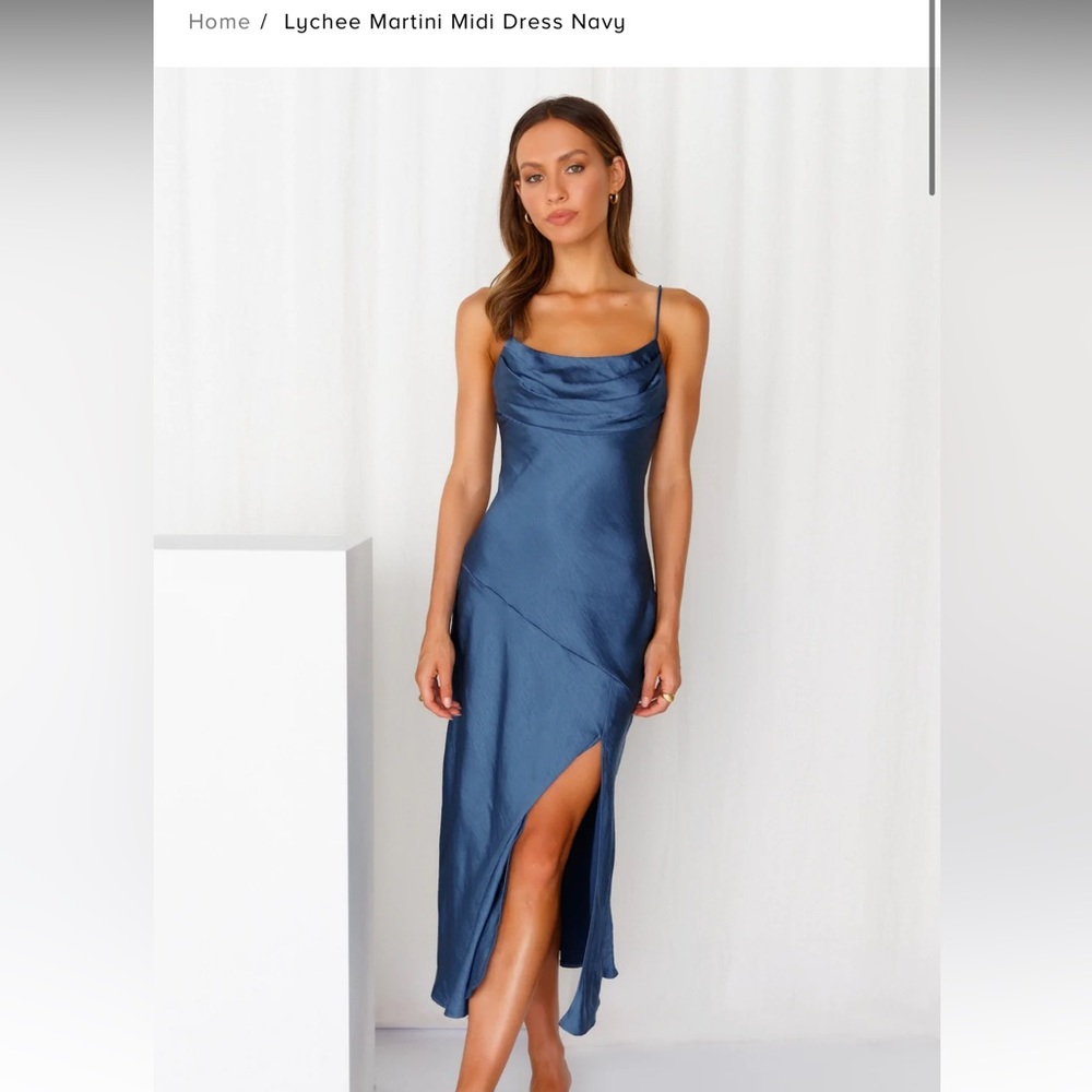 NWT- Hello Molly Lichee Martini Navy Dress